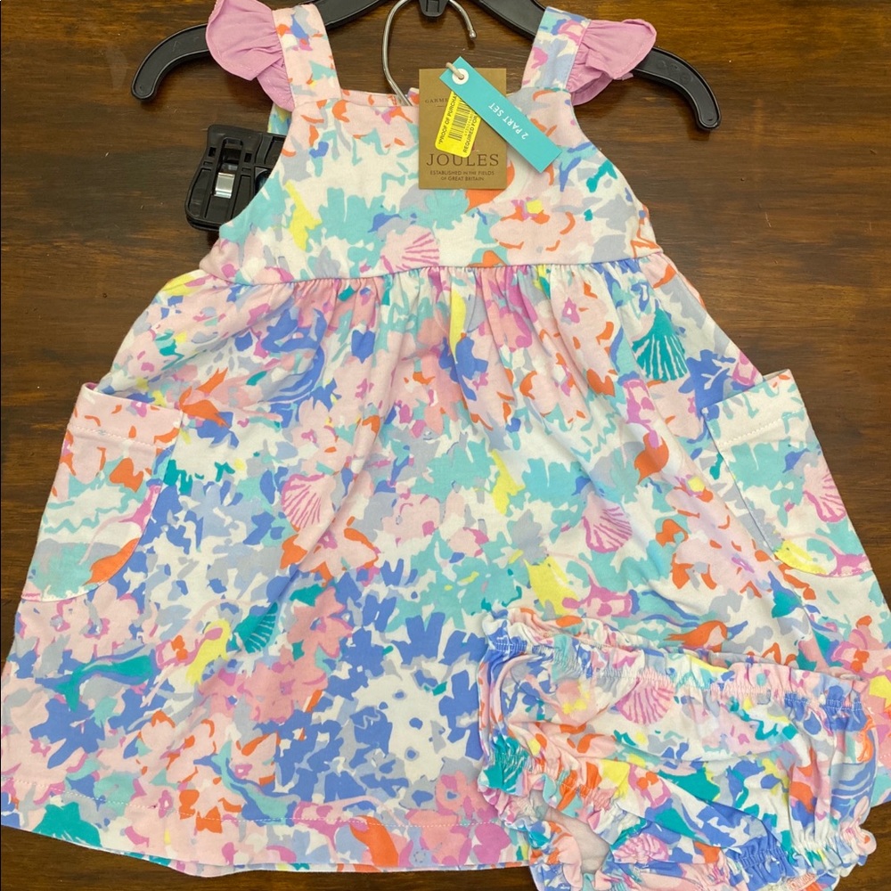 Joules Floral Dress & Bloomer Set!